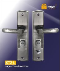 Ручка на планке для кит. универсал KT2-А SN (матовый никель)